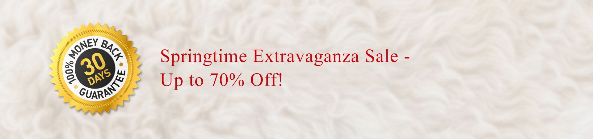 Springtime Extravaganza Sale - Up to 70% Off!